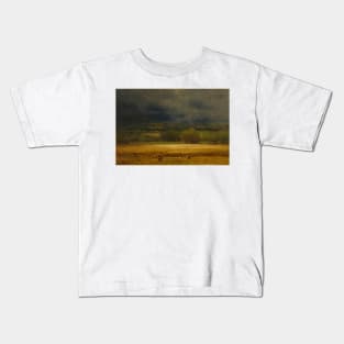 The Wheat Field by George Inness Kids T-Shirt